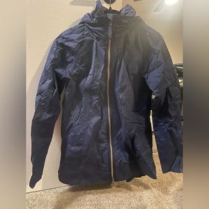Lululemon Navy Raincoat, Size 8
